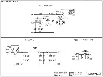 Audio Note Quest schematic circuit diagram